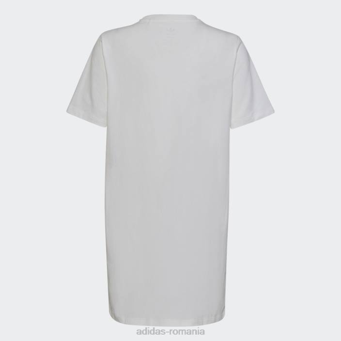 Adidas rochie tricou cu logo grafic alb copii alb 2JBN19262