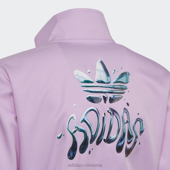 Adidas salopeta grafica lila adidas copii liliac/alb 2JBN19236