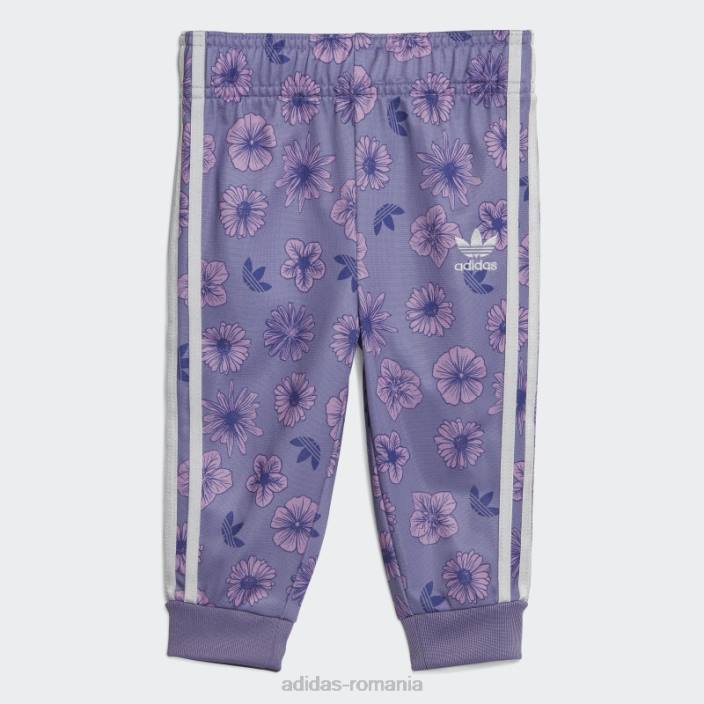 Adidas set costum de trening floral liliac adidas copii liliac/multicolor 2JBN18792