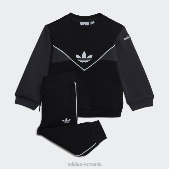 Adidas set de echipaj adicolor carbon copii negru/carbon 2JBN18279