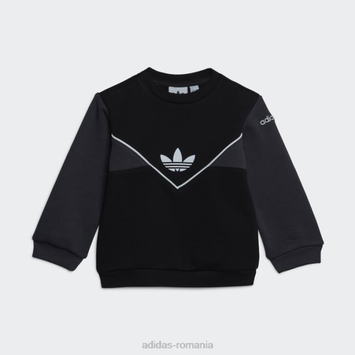 Adidas set de echipaj adicolor carbon copii negru/carbon 2JBN18279
