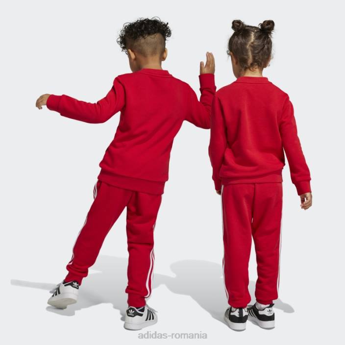 Adidas set de echipaj adicolor stacojiu copii stacojiu 2JBN18323