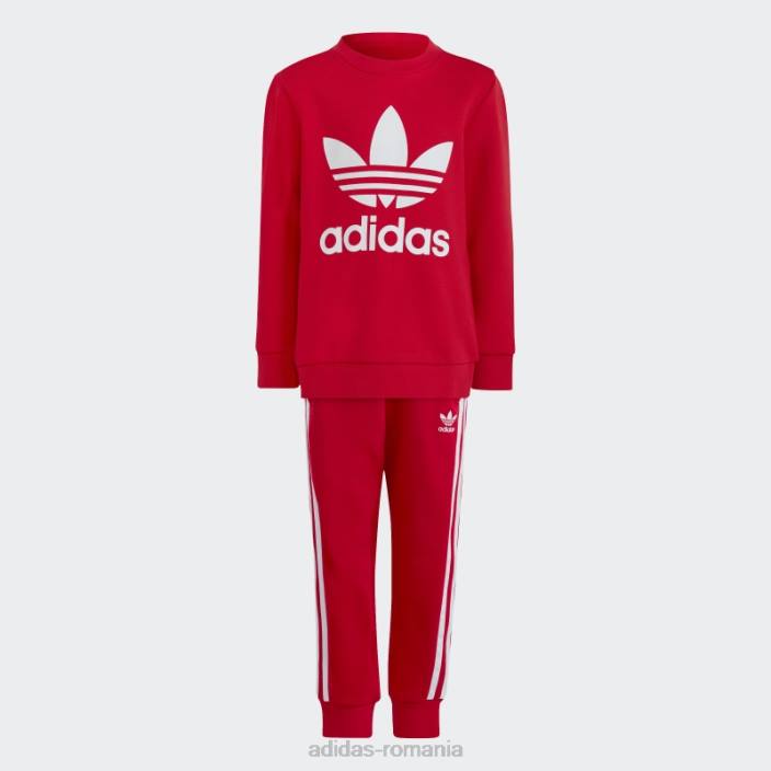 Adidas set de echipaj adicolor stacojiu copii stacojiu 2JBN18323