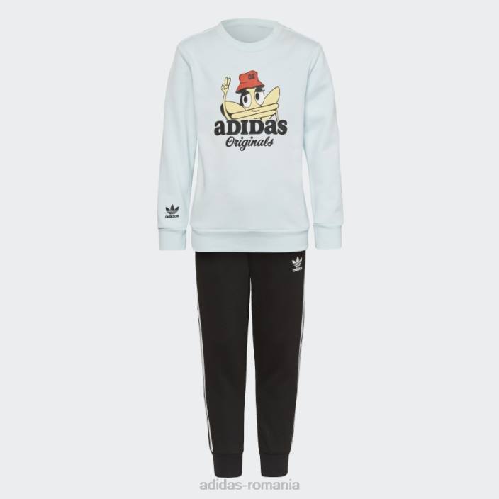 Adidas set de echipaj originals trefoil fashion blue copii albastru 2JBN18843