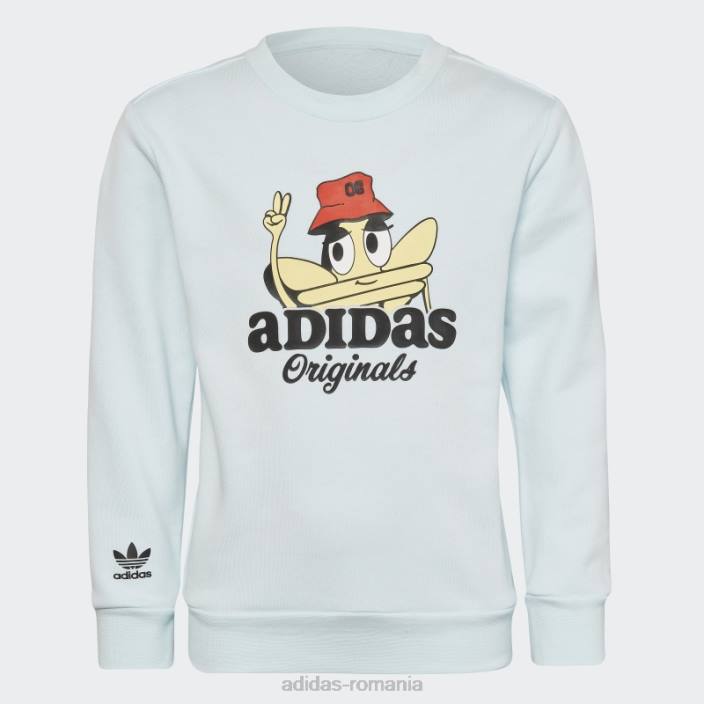 Adidas set de echipaj originals trefoil fashion blue copii albastru 2JBN18843