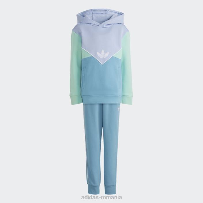 Adidas set de hanorace adicolor albastru copii albastru zori/verde/albastru 2JBN18324