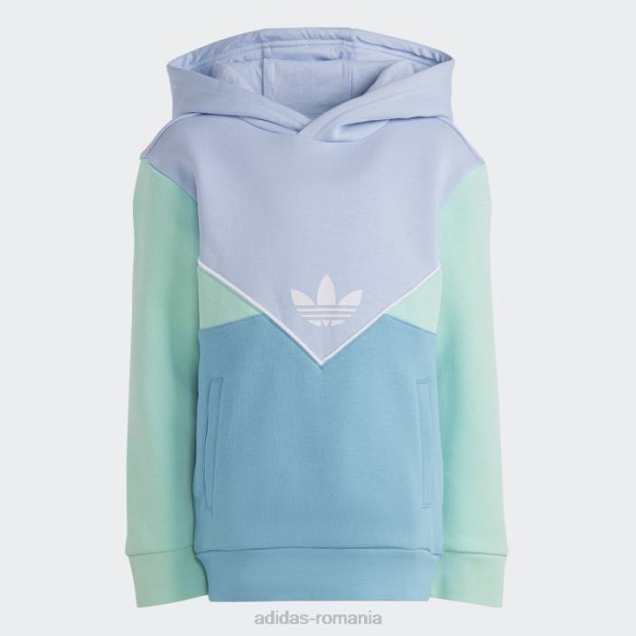 Adidas set de hanorace adicolor albastru copii albastru zori/verde/albastru 2JBN18324