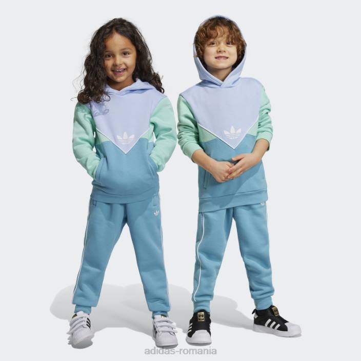 Adidas set de hanorace adicolor albastru copii albastru zori/verde/albastru 2JBN3384
