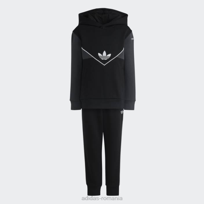 Adidas set de hanorace adicolor carbon copii negru/carbon 2JBN3388