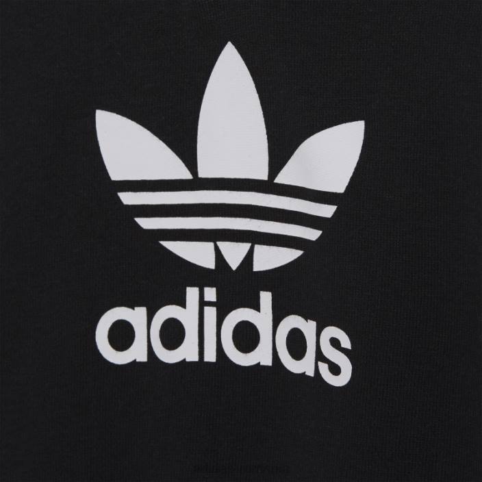 Adidas set de hanorace adicolor negru copii alb negru 2JBN18386
