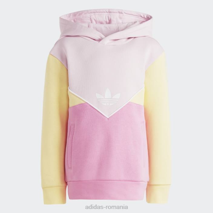 Adidas set de hanorace adicolor roz copii roz/galben 2JBN18329
