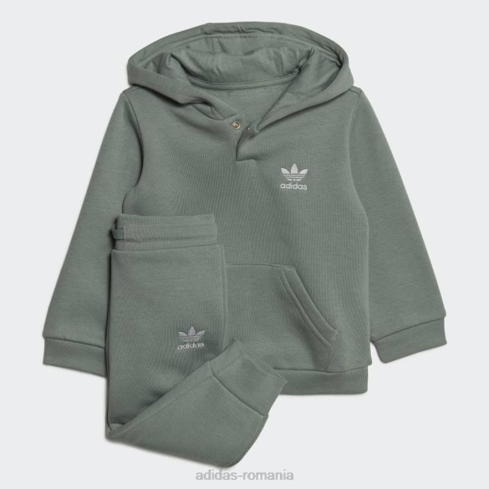 Adidas set de hanorace adicolor verde argintiu copii verde argintiu 2JBN19058