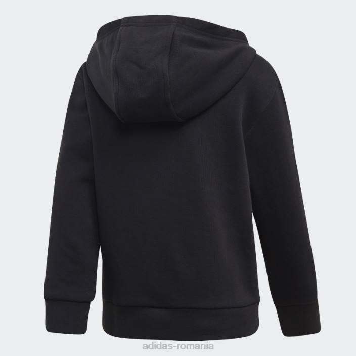 Adidas set de hanorace trefoil negru copii alb negru 2JBN3442