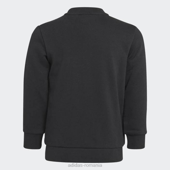 Adidas set echipaj adicolor alb copii alb negru 2JBN18398