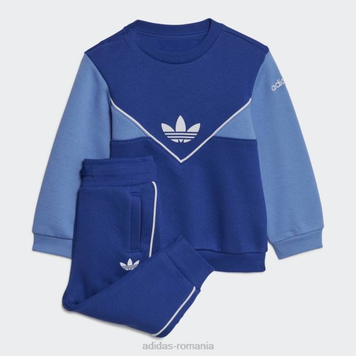 Adidas set echipaj adicolor albastru copii albastru 2JBN11920
