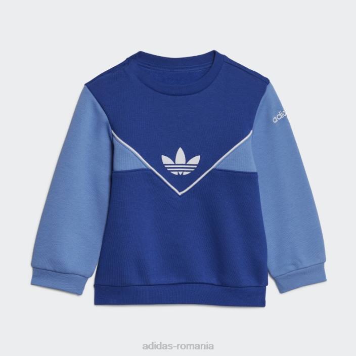 Adidas set echipaj adicolor albastru copii albastru 2JBN11920