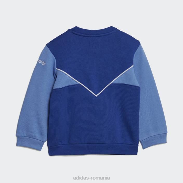 Adidas set echipaj adicolor albastru copii albastru 2JBN11920