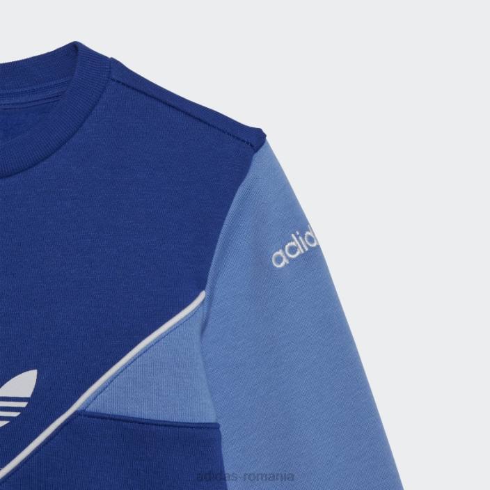 Adidas set echipaj adicolor albastru copii albastru 2JBN11920