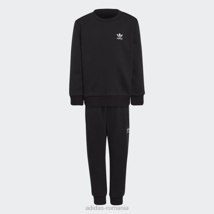 Adidas set echipaj adicolor negru copii negru 2JBN18361