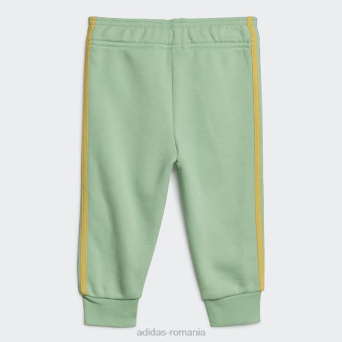 Adidas set echipaj cu imprimeu grafic alb copii alb 2JBN18388