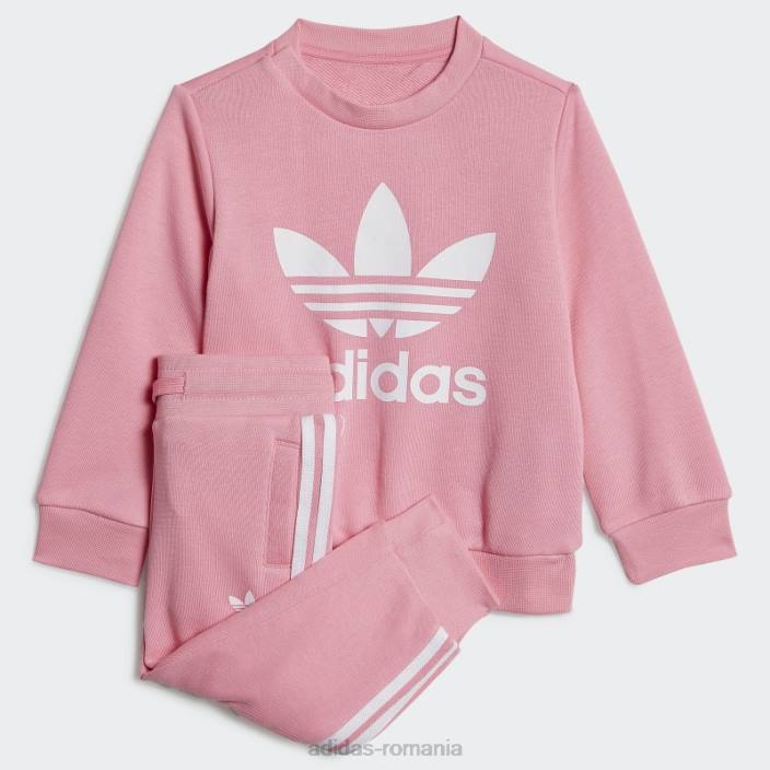 Adidas set hanorac echipaj roz adidas copii roz 2JBN18336