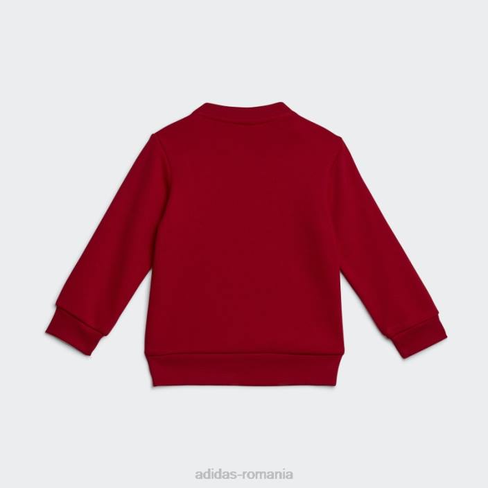 Adidas set hanorac pentru echipaj stacojiu adidas copii stacojiu 2JBN11646