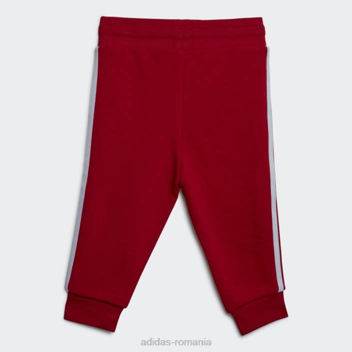 Adidas set hanorac pentru echipaj stacojiu adidas copii stacojiu 2JBN11646