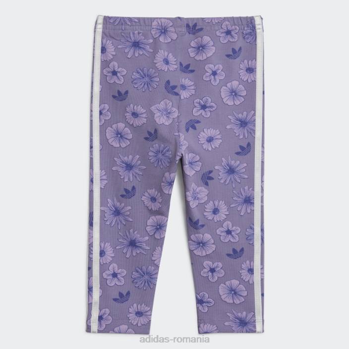 Adidas set jambiere rochie florale liliac adidas copii liliac 2JBN18804