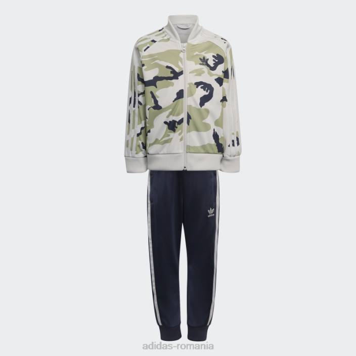 Adidas set orbita grey camo sst copii orbita gri/lime/marine 2JBN12022