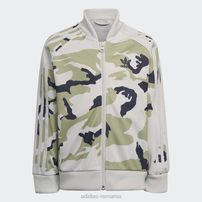 Adidas set orbita grey camo sst copii orbita gri/lime/marine 2JBN12022