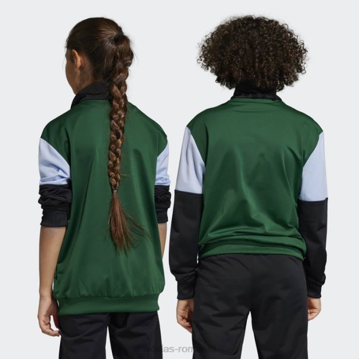 Adidas top de aventură verde închis la modă copii zori verde închis/negru/albastru 2JBN18665