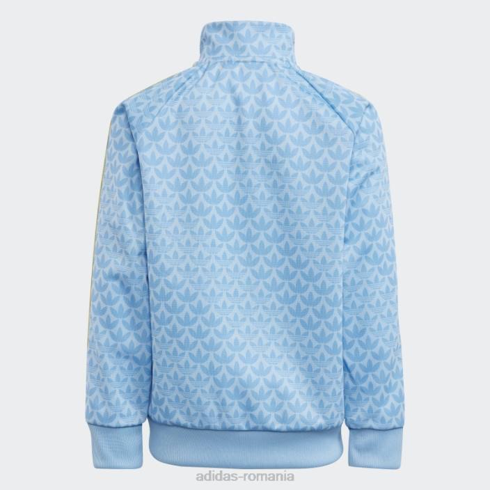 Adidas trening cu imprimeu monogramă albastru copii albastru/albastru deschis 2JBN11882
