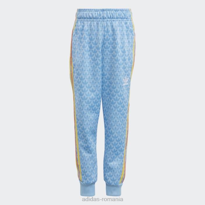 Adidas trening cu imprimeu monogramă albastru copii albastru/albastru deschis 2JBN11882