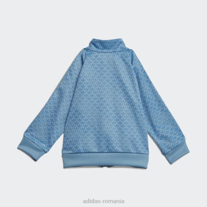 Adidas trening cu imprimeu monogram albastru deschis copii albastru/albastru deschis 2JBN11874
