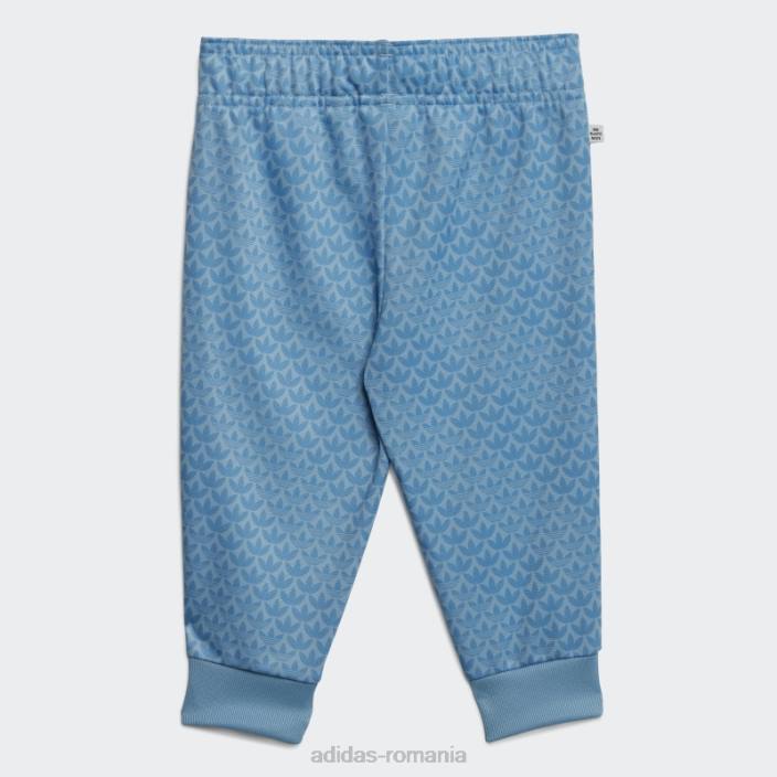 Adidas trening cu imprimeu monogram albastru deschis copii albastru/albastru deschis 2JBN11874