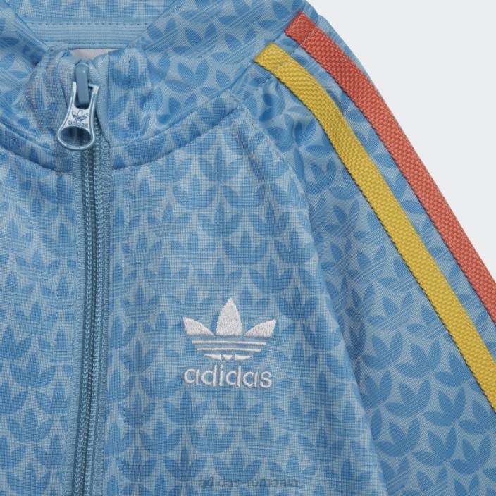 Adidas trening cu imprimeu monogram albastru deschis copii albastru/albastru deschis 2JBN11874