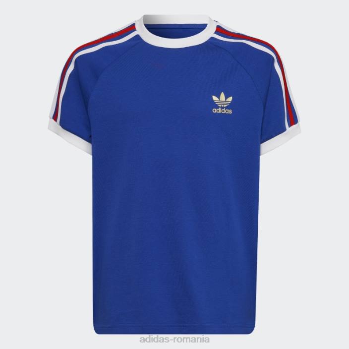 Adidas tricou adicolor albastru regal cu 3 dungi copii albastru regal 2JBN11968