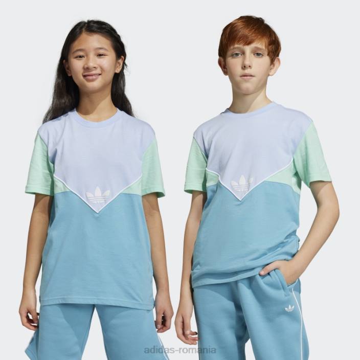 Adidas tricou adicolor albastru zori copii albastru zori/verde/albastru 2JBN18605