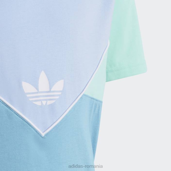 Adidas tricou adicolor albastru zori copii albastru zori/verde/albastru 2JBN18605