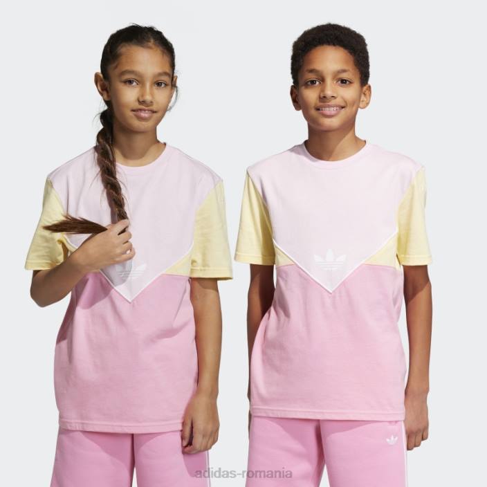 Adidas tricou adicolor roz copii roz/galben 2JBN18418
