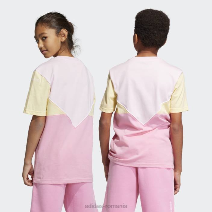 Adidas tricou adicolor roz copii roz/galben 2JBN18418
