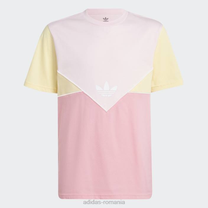 Adidas tricou adicolor roz copii roz/galben 2JBN18418