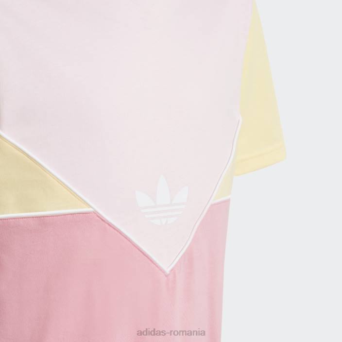 Adidas tricou adicolor roz copii roz/galben 2JBN18418