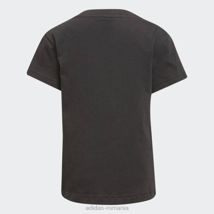 Adidas tricou adicolor trefoil alb copii alb negru 2JBN11938