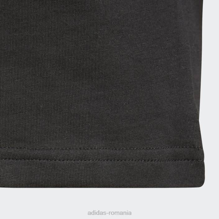 Adidas tricou adicolor trefoil alb copii alb negru 2JBN11938