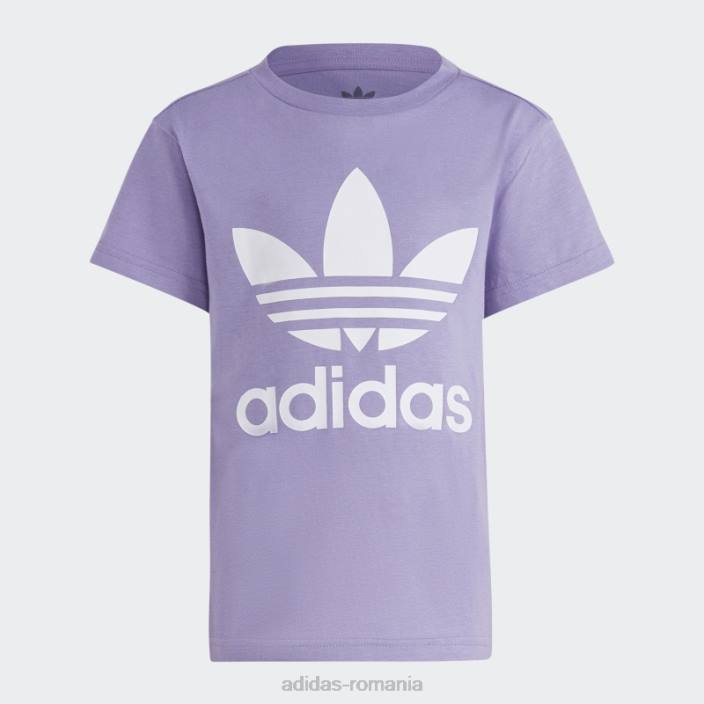 Adidas tricou adicolor trefoil lila copii liliac 2JBN11875
