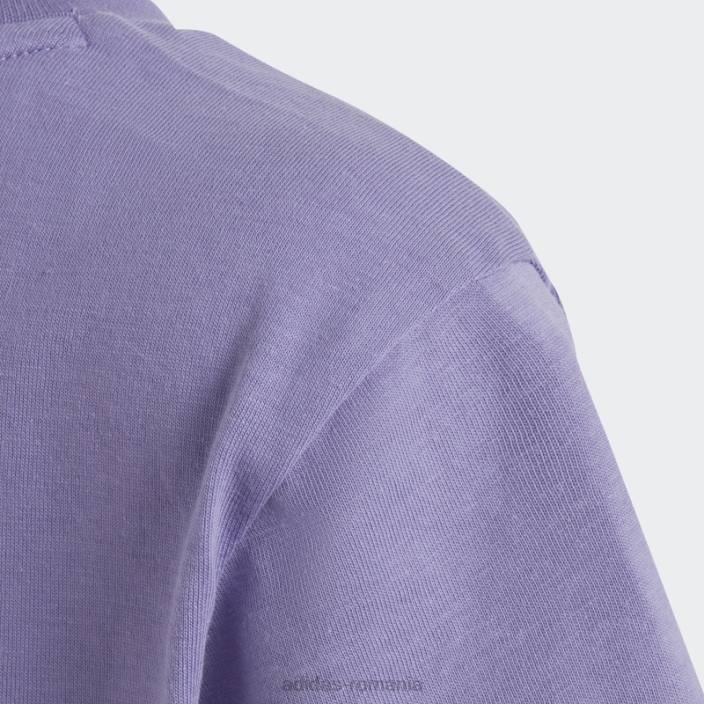 Adidas tricou adicolor trefoil lila copii liliac 2JBN11875