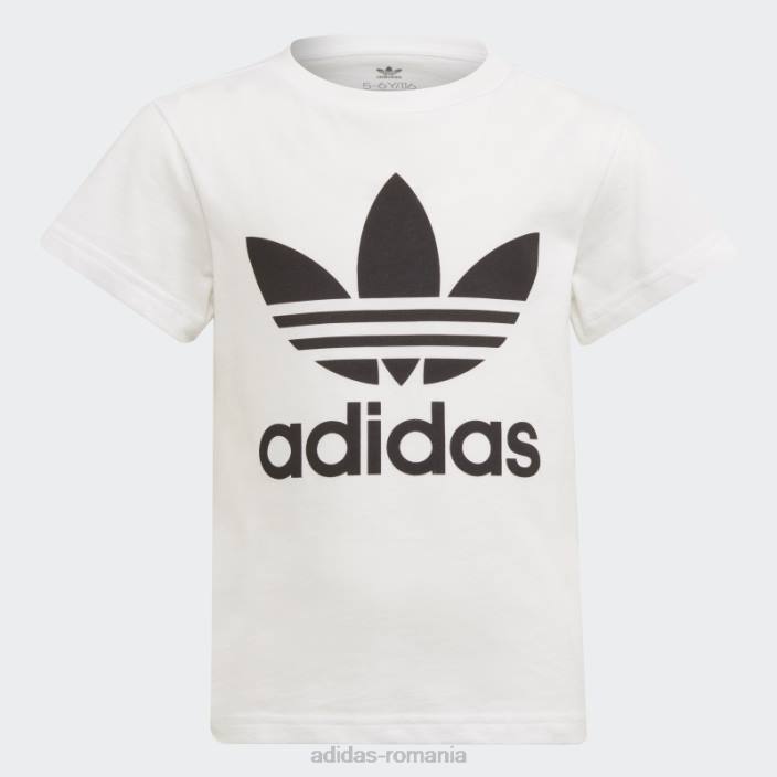 Adidas tricou adicolor trefoil negru copii alb negru 2JBN11935