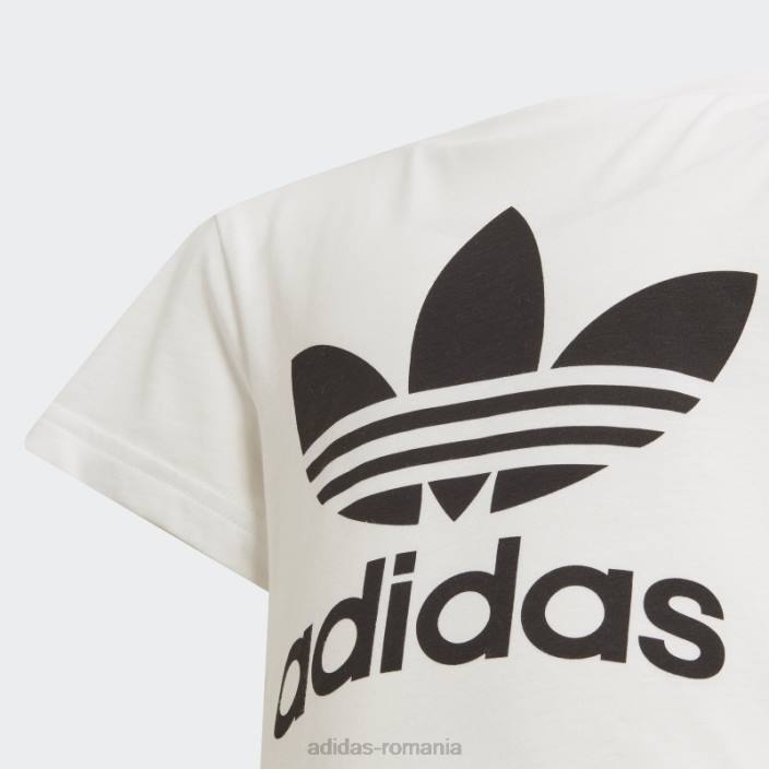Adidas tricou adicolor trefoil negru copii alb negru 2JBN11935