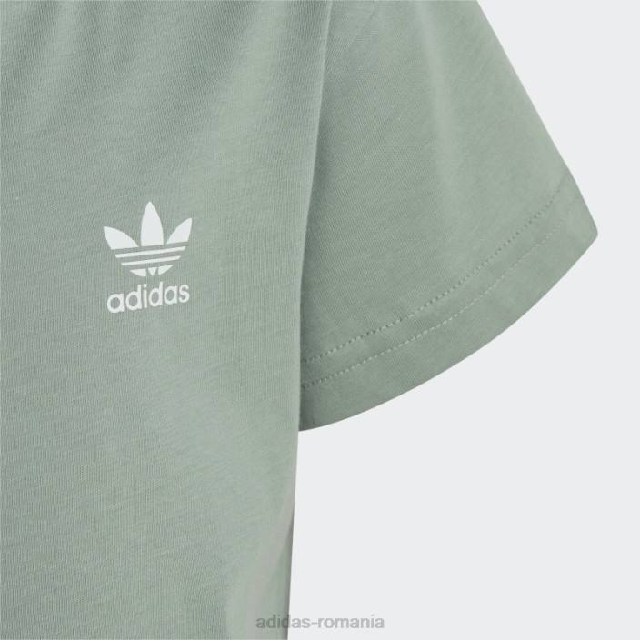 Adidas tricou adicolor verde argintiu copii verde argintiu 2JBN11878